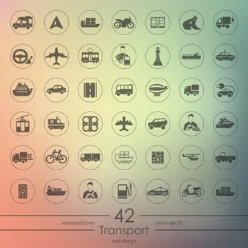 Set of transport icons イラスト素材