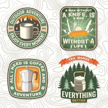 Set of travel inspirational quotes. Vector Concept for shirt or logo, print Stock Illustration