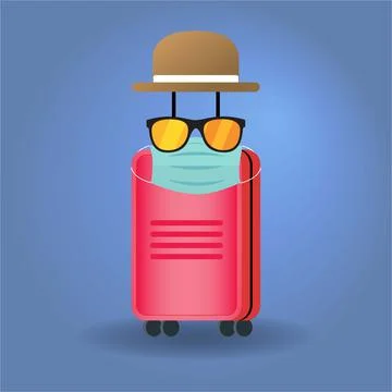 Set of travel items Stock Illustration