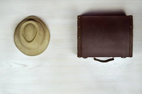 Set of travel items. Stock Photos