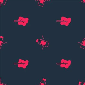 Set Tree and The problem of pollution on seamless pattern. Vector Stock Illustration