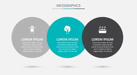 Set Tree, Automatic irrigation sprinklers and Plant pot. Business infograph.. Stock Illustration