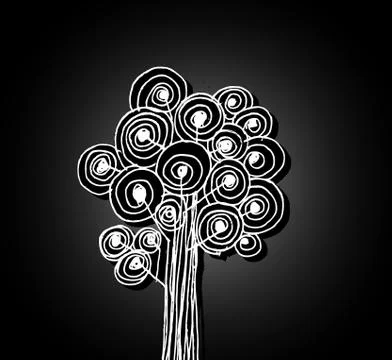 Set of trees with leaves 스톡 일러스트