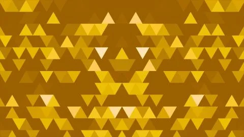 A set of triangles and shapes is moving and changing colors. Three-dimensional Foto stock