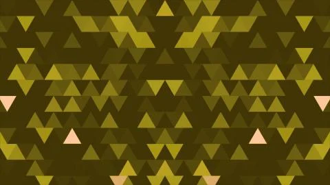 A set of triangles and shapes is moving and changing colors. Three-dimensional 写真素材