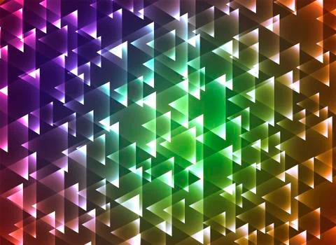 Set triangulars background Stock Illustration