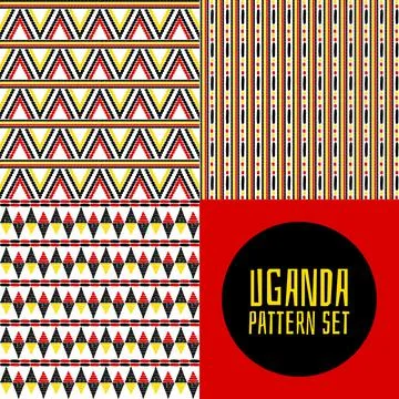 Set of tribal pattern vector seamless Stockillustratie