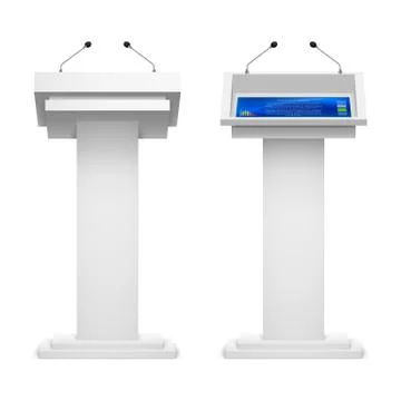 Set of tribunes Stock Illustration