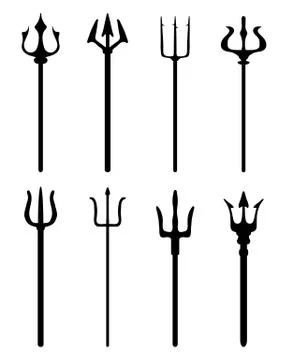 Set of trident Stock Illustration
