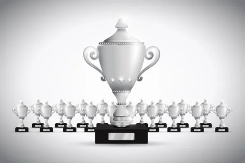 Set of trophies Stock Illustration