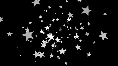 Set of two alpha masks of Star particles floating outward like confetti for.. Stock Footage 282475454