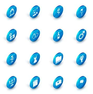 Set Two blanks photo frames and hearts, Flower, Glass of champagne, Photo camera Stock Illustration