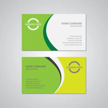 Set of two business cards Stock Illustration