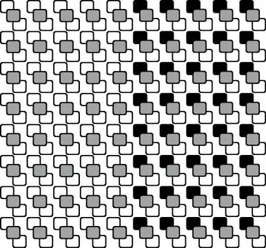 Set two fun patterns with white grey and black decorations Stock Illustration
