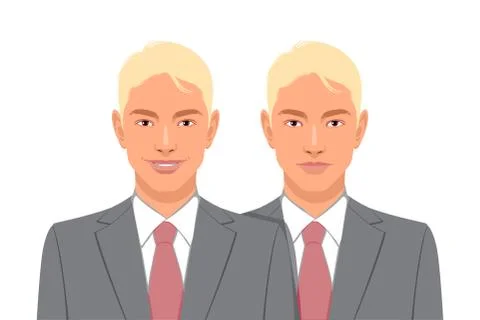 Set of two man Ilustración de archivo