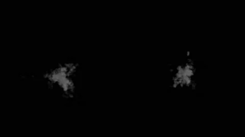 Set of two Powder explosion on alpha background. Stock Footage 132362855