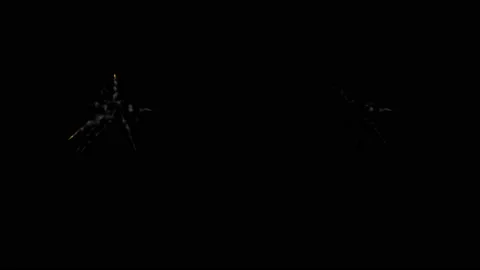 Set of two Powder explosion. Dusty bullet hits on a metal wall Stock Footage 132440109