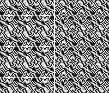 Set of two seamless floral patterns Stock Illustration