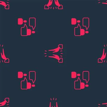 Set Two sitting men talking and Informal greeting on seamless pattern. Vector Illustrazione stock