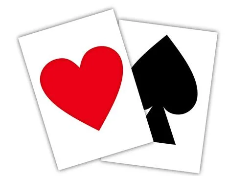 Set of two suits of playing cards Stock Illustration