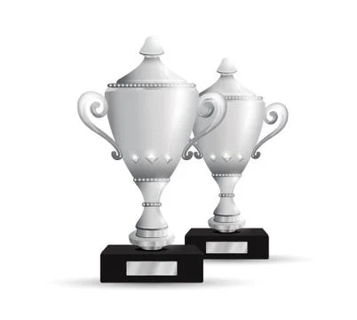 SET OF TWO TROPHIES Stock-Illustration