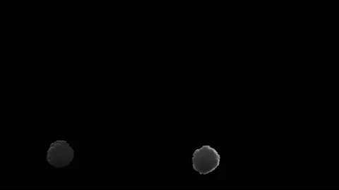 Set of two VFX volcano clouds. VFX Animation with alpha channel for indie movie  Stock Footage 131574140