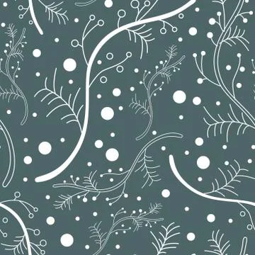 Set of two winter patterns Stock Illustration