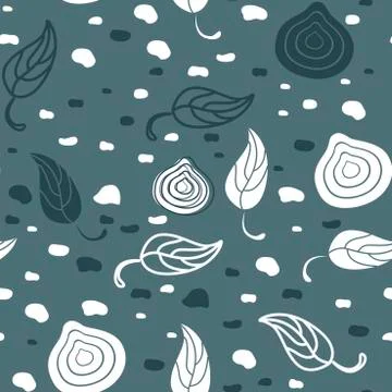 Set of two winter patterns in vector Stock Illustration