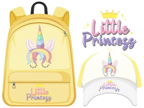 Set of unicorn objects Stock Illustration