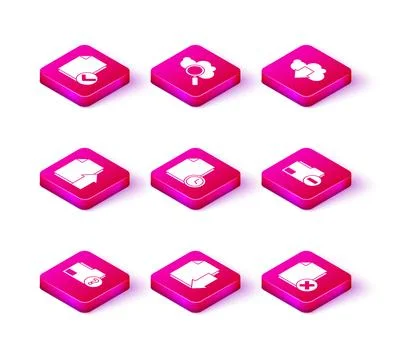 Set Unknown document folder, Document with download, Upload file, clock, De.. Stock Illustration
