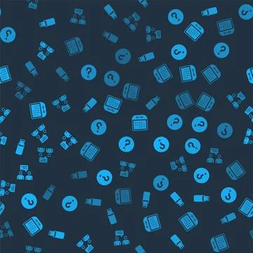 Set USB flash drive, Speech bubbles with Question, Calendar and Two sitting.. Illustrazione stock