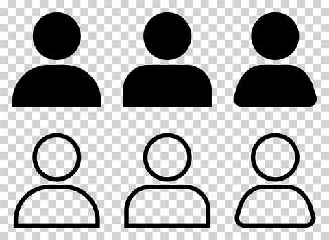 Set of User Icons Stock Illustration