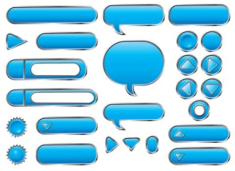 Set of user interface elements Stock Illustration