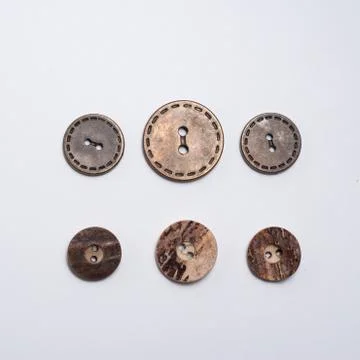 Set of various buttons for clothes Stock Photos