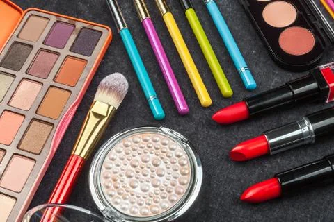 Set of various cosmetics Stock Photos