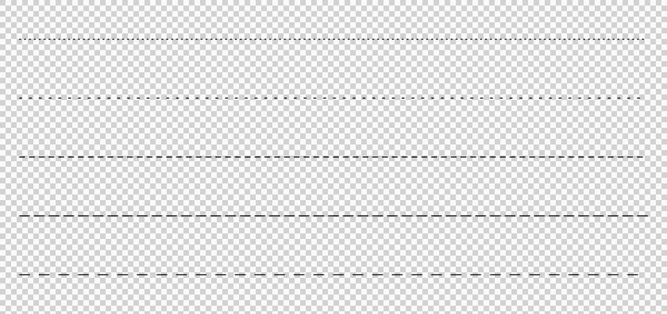 A set of various dotted lines and cut lines Illustrazione stock