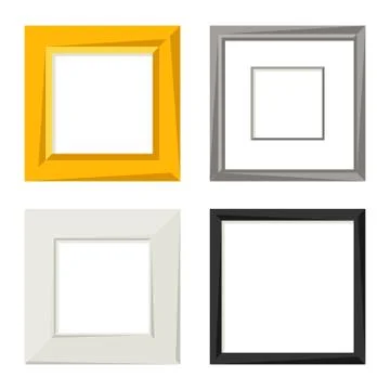 Set of various frames for pictures and photos 库存插图