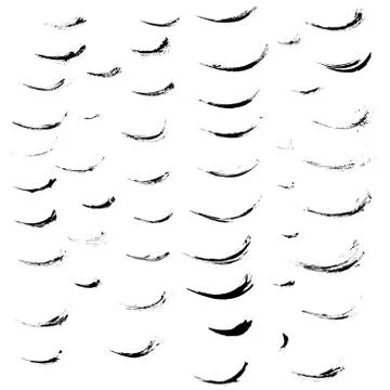 Set of various grunge design elements. Stock Illustration