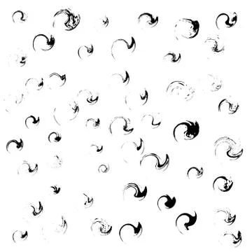 Set of various grunge design elements. Stock Illustration