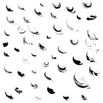 Set of various grunge design elements. Stock Illustration