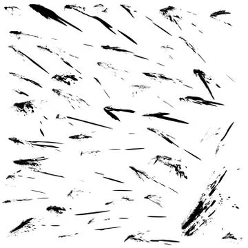 Set of various grunge design elements. Stock Illustration