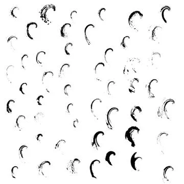 Set of various grunge design elements. Stock Illustration