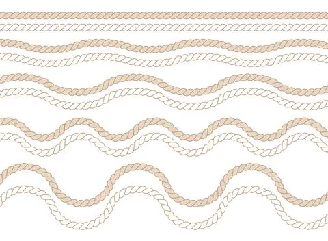 Set of Various Ropes Stock Illustration