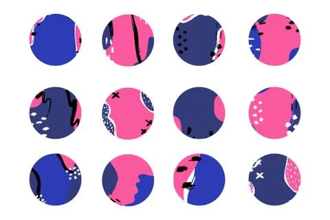 Set of various vector highlight covers. Abstract backgrounds. Stock Illustration