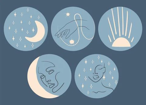 Set of various vector highlight covers Stock Illustration