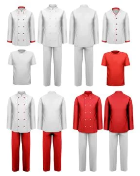 The set of various work clothes. vector illustration. Stock Illustration