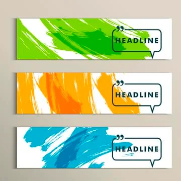 Set vector abstract design on a white background Stock Illustration