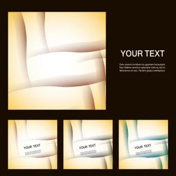 Set of vector abstract line background EPS10 Stock Illustration