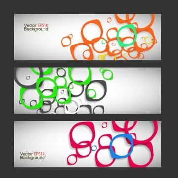 Set vector abstract style background Stock Illustration