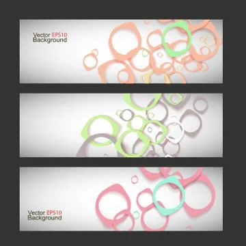 Set vector abstract style background Stock Illustration
